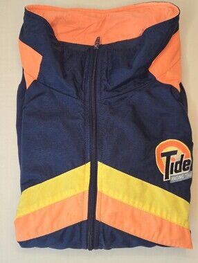 Vintage Nascar Tide Racing Team Jacket Windbreaker #17 Darrell Waltrip Size XL